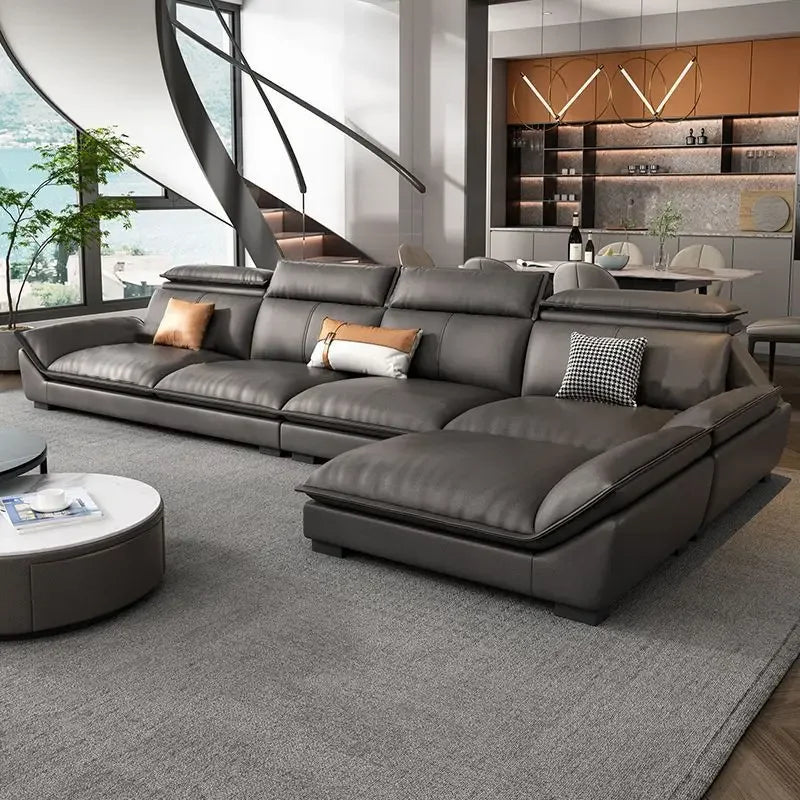 z Modern Home Decoration Microfiber Fabric Furniture Modern Luxury L-Shaped Sofa Living Room Combination Sofa | Kimlud...