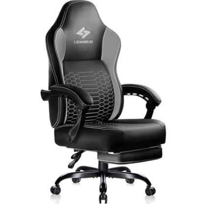 Big and Tall Gaming Chair 400lb Weight CapacityGamer Chairs for Adults Video Game Chair wth Footrest Racing Style Computer Game
