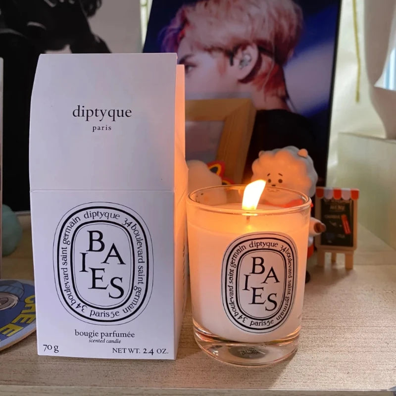 70g Classic Baies Aromatherapy Candle Natural Plant Essential Oil Mini Amber Scented Candle Home Fragrance Decor Christmas Gift