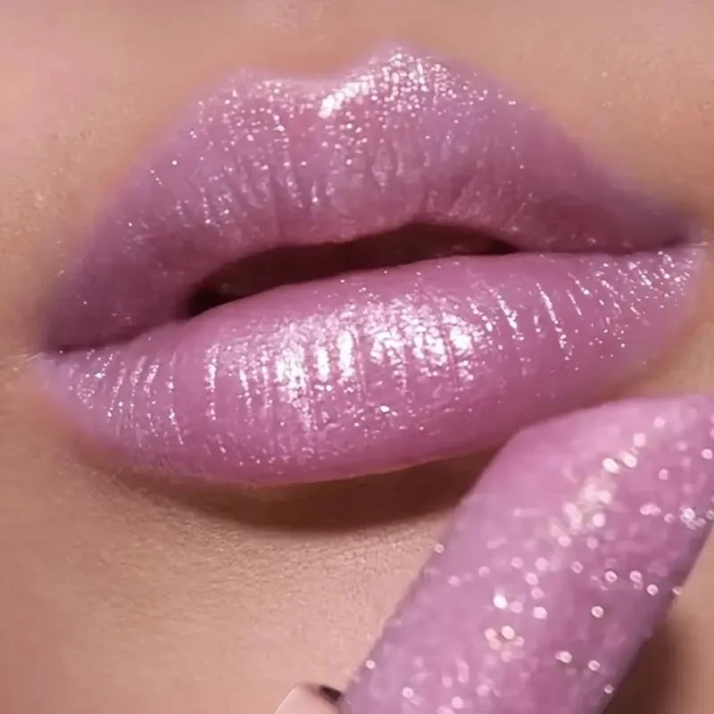 Shiny Pearl Lipstick Waterproof, Long Lasting Moisturizing Lip Color, Creates Full Plump Sexy Lips for Party Look