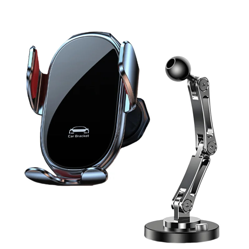 Universal Car Phone Charger Holder 360° Rotation One-handed Operation Mount for Samsung S25 S24 S23 Iphone 17 16 15 14...