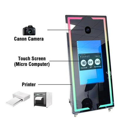 A must-have for large Christmas parties! The latest high-quality Magic Mirror Photo Booth, 65-43 inches, comes with a...