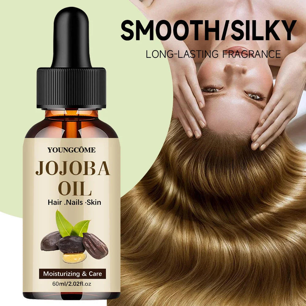Organic Jojoba Oil, Pure Moisturizing Oil For Face, Hair, Skin Nails | Natural Cold Pressed Hexane Free Carrier Oil Hair...