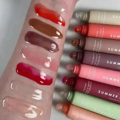 2025 Summer Fridays Lip Balm Hydrating Mirror Lipgloss Lip Vanilla Pink Sugar Coffee Cake Scent Lipstick Transparent Oil Makeup