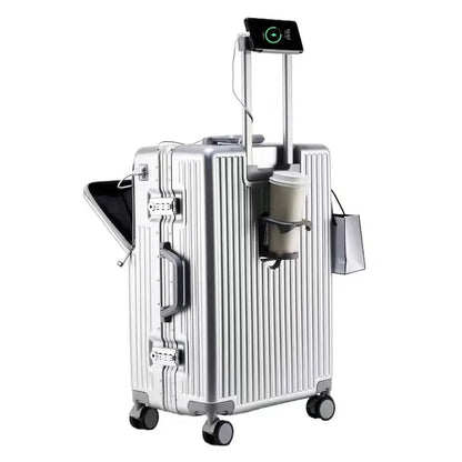 Luggage Large Capacity 2025 New Multi-function Suitcase Aluminium Frame Trolley Case 20/24/27 inch Boarding Cabin Box