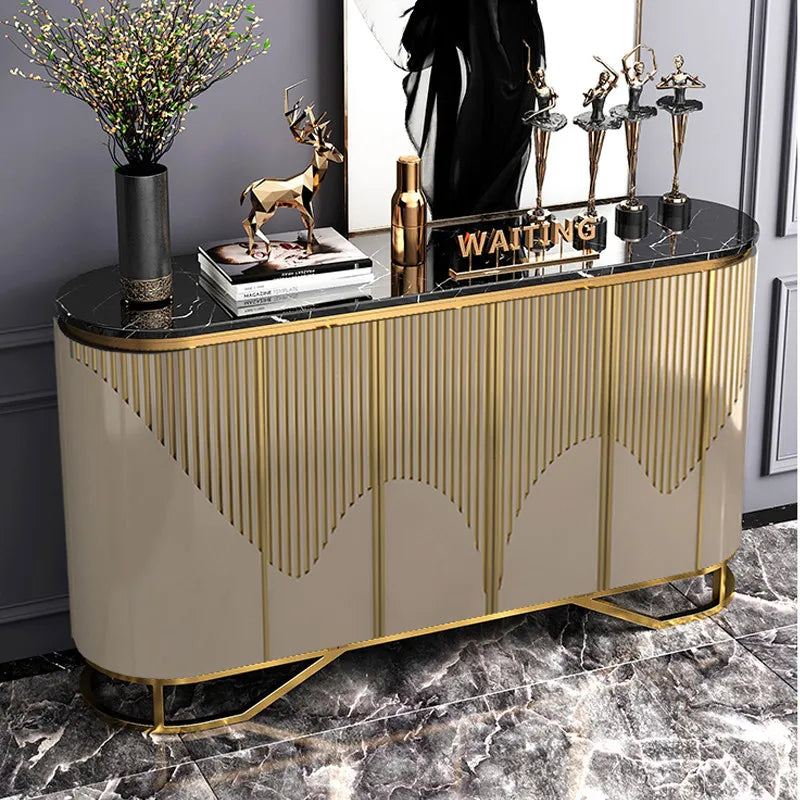 Narrow Luxury Living Room Cabinets Gold Classic French Narrow Living Room Cabinets Space Saving Meuble Rangement...