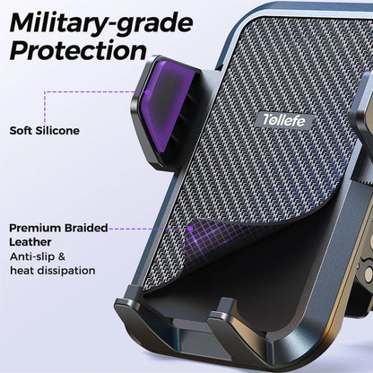Joyroom Upgraded Car Phone Holder Military-Grade Protection Big Phone And Thick Cases Friendly Hands Free Air Vent Car...