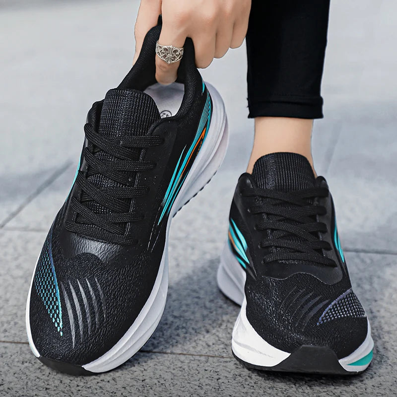 Running Shoes Men Mesh Breathable Outdoor Sports Flat Casual Mesh Walking Comfortable Tennis Shoes for Man Sneakers