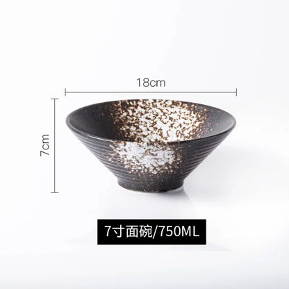 Ramen Bowl Japanese Tableware Noodle Ceramic Soup Tableware | Kimlud Premium Table