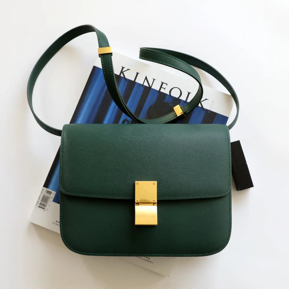 UBELLIN Large Women Handbag Bag Single Flap Lock Fashion Interior Compartment Solid Luxury Shoulder Bags Handbags 2024 - Kimlud