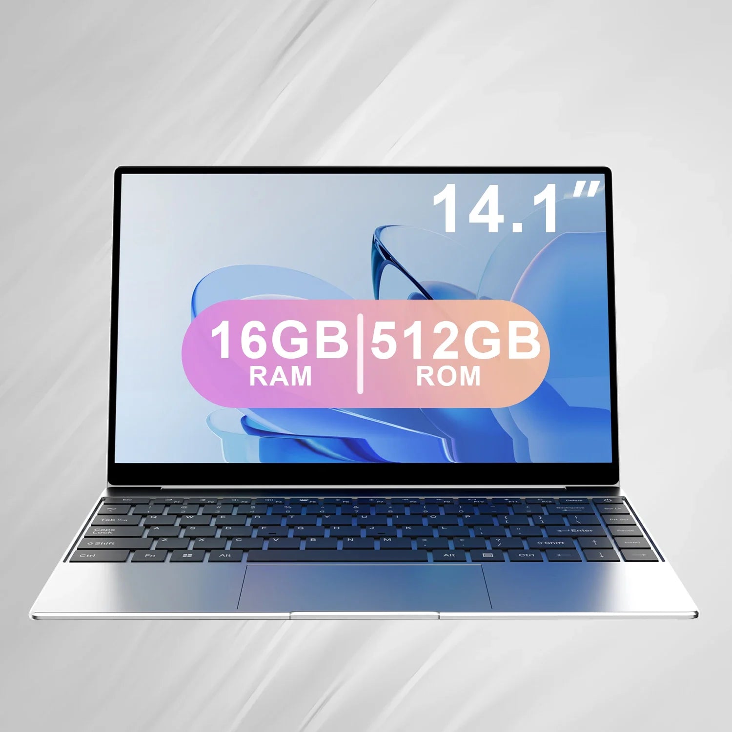 Ultra Slim Laptop 14.1" 16GB RAM 2TB SSD Intel N3700 Notebook Windows 11 Pro 1920*1080 Display Office Study Computer PC - Kimlud