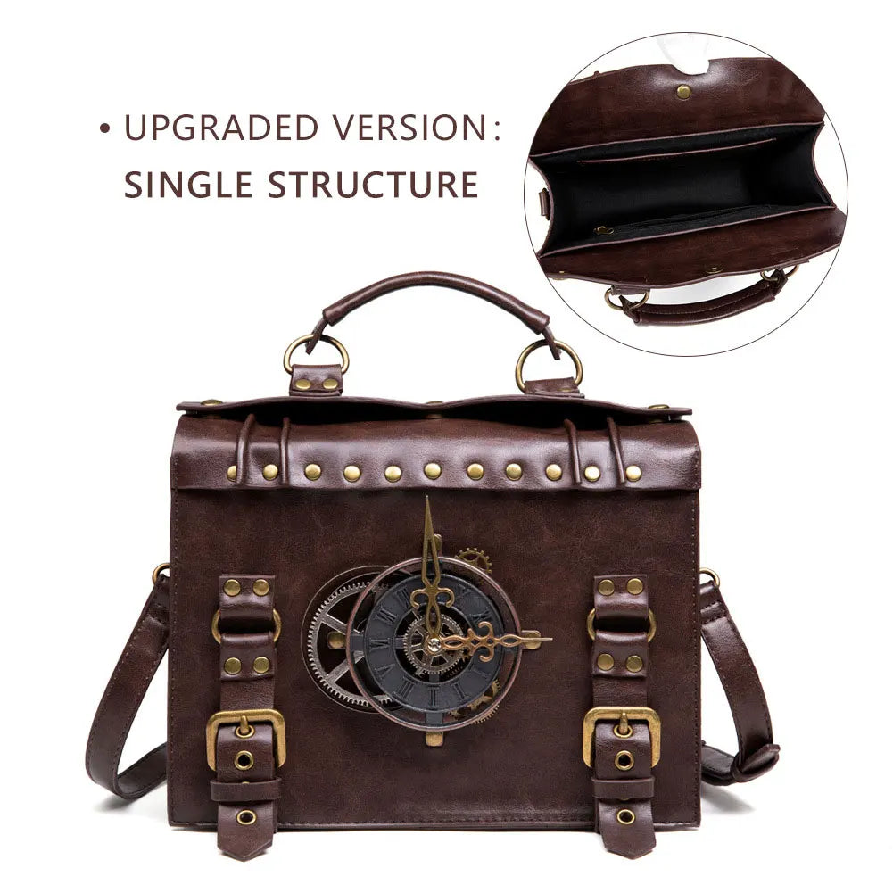 Medieval Renaissance punk industrial retro style women's shoulder bag messenger crossbody bag handbag messenger birthday...