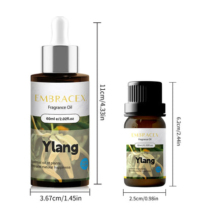 10ml 60ml Essential Oils Ylang-Ylang Essential Oil for Diffuser & Skin Natural Ylang Ylang Oil -Gift | Kimlud Budget...