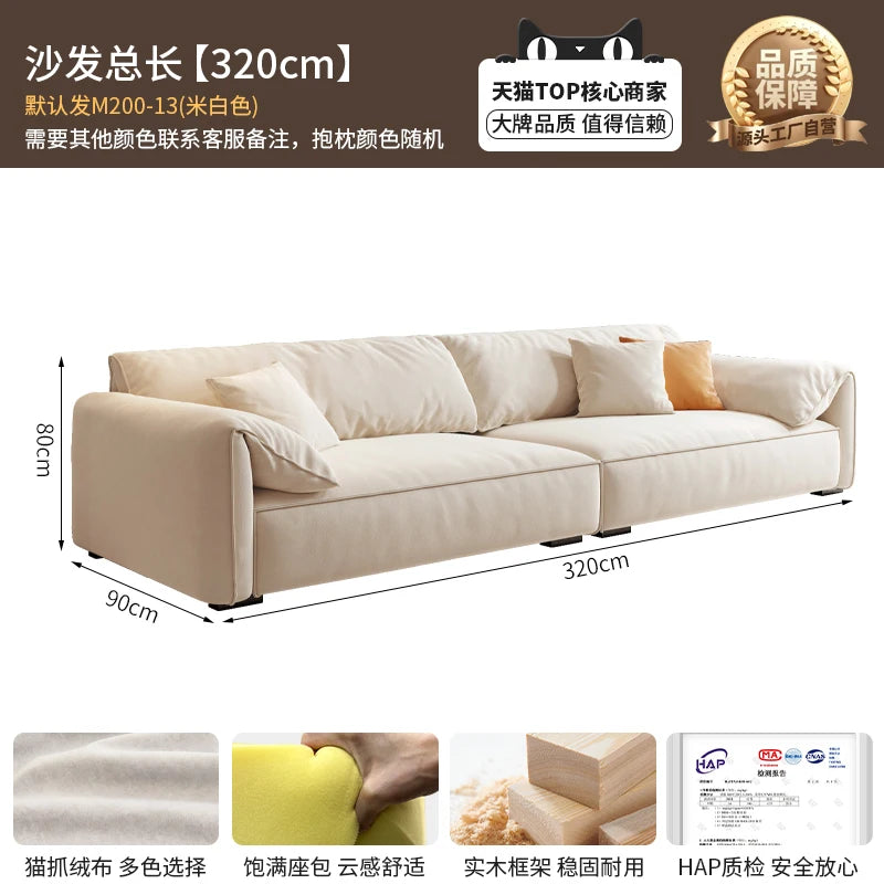 Longer Designer Armrest Sofa Pillows Luxury European Living Room Lounge Sofa Lazy Modular Nordic Woonkamer Banken Home...