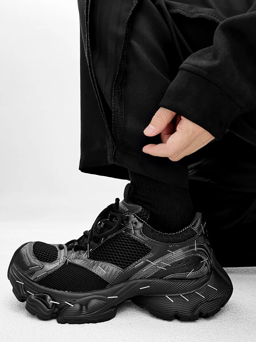 Paris Stapler14 Dad Shoes Thick Bottom Sports Sneakers for Men And Women Couple's Fashionable Casual Shoes Increased Height