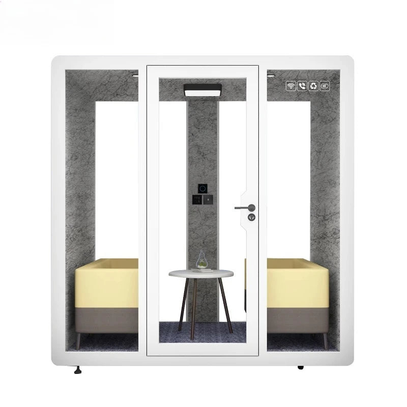 Business Negotiation Soundproof Booth High Privacy Acoustic Meeting Pod Customized Luxury Finish For High-End Hotel Business