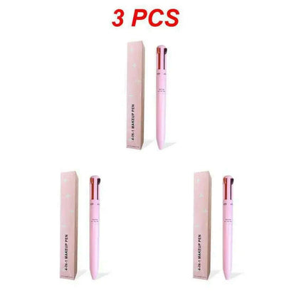 Multi-functional 4-in-1 Makeup Pencil Eyeliner Lip Liner Eyebrow Pencil Swivel Waterproof & Sweatproof Makeup Tools