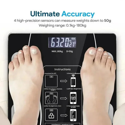 Body fat scale Smart and precise household fat scale Bluetooth weight loss special scale Human body small electronic scale - Kimlud