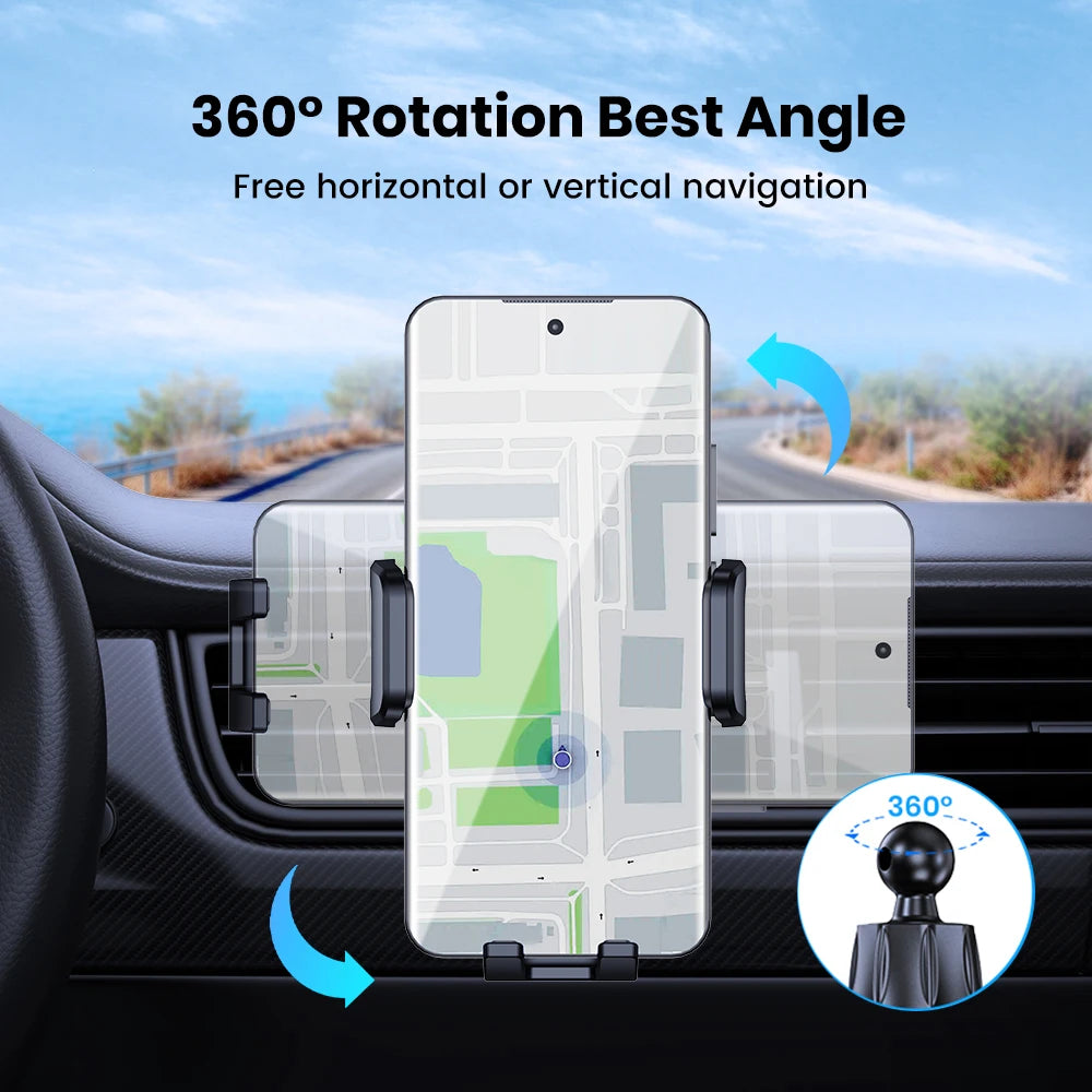 TOPK Car Phone Holder Mount[Upgraded Support Function] Metal Hook Cell Phone Holder for Car Air Vent Compatible with All...