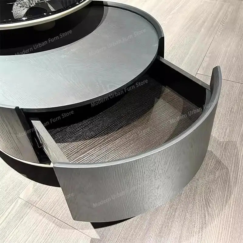 Nordic Modern Furnitures for Garden Coffee Sedentary Round Coffee Table Motorhome Living Room Coffee Table Luxury Furniture - Kimlud