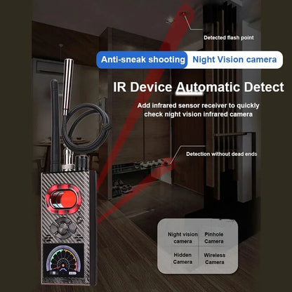 Newest K99 Anti Spy Hidden Camera Detector RF Signal Wireless Camera Lens Bug GPS Tracker Magnetic GSM Device Scan...