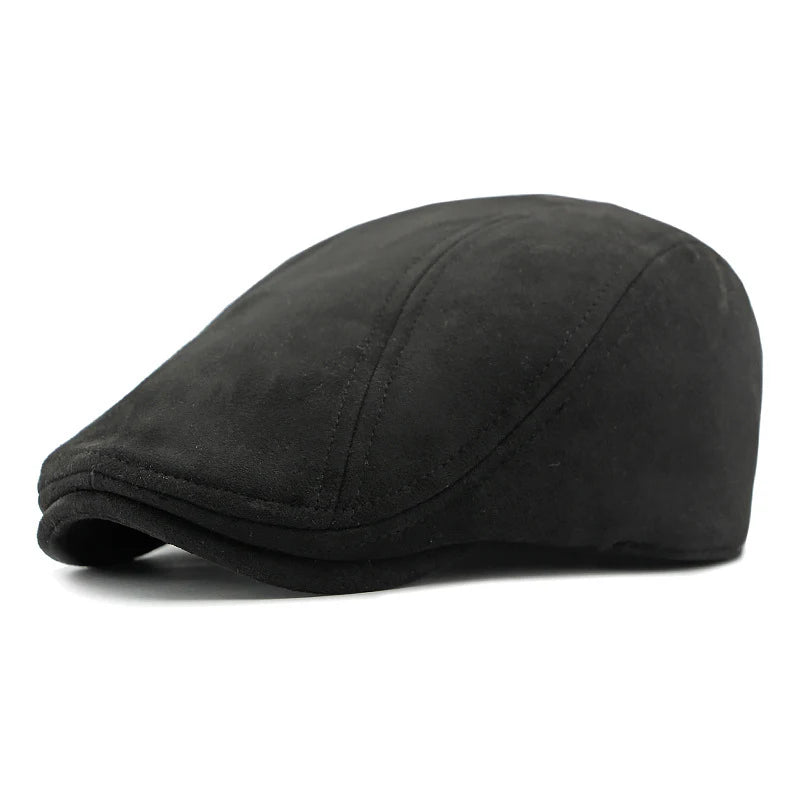Fashion Berets Men Women Spring Autumn Suede Hats Herringbone Flat Cap Classical Artist Painter Hat Male Female Beret...