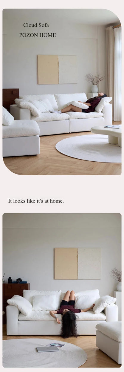 Modern Luxury Living Room Sofa Sectional Set Furniture l Shape 2 3 Seater Compression Boneless Corner Aesthetic for Home Designs - Kimlud