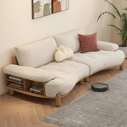 Modern Cute Foam Sofa Modern Europe Girl 3 Seater White Sofa Reading Designer Muebles Para Dormitorio Living Room Furniture - Kimlud