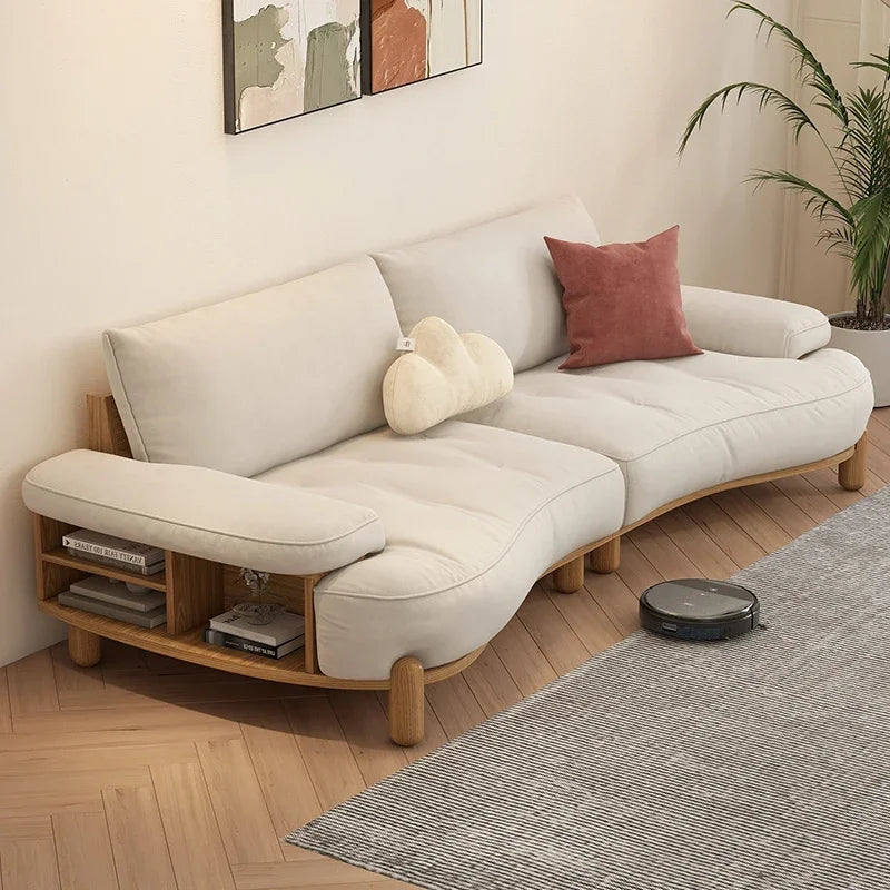 Modern Cute Foam Sofa Modern Europe Girl 3 Seater White Sofa Reading Designer Muebles Para Dormitorio Living Room Furniture - Kimlud