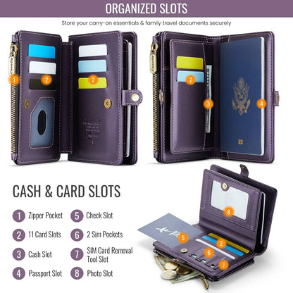 Passport Holder for Travel, Passport Case Wallet With Strap Wristlet and Zipper Wallet for Men Women Gold | Kimlud Mid...