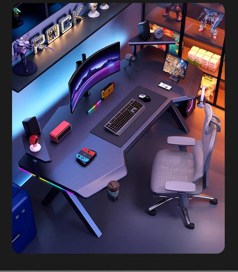 High End Console Computer Desks Organizers Setup Modern Bedroom Computer Desks Gadgets Creativity Mesas De Computador Furniture