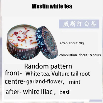 Gbbma A box of notes Scented candles Use natural dried flowers candles For indoor aromatherapy