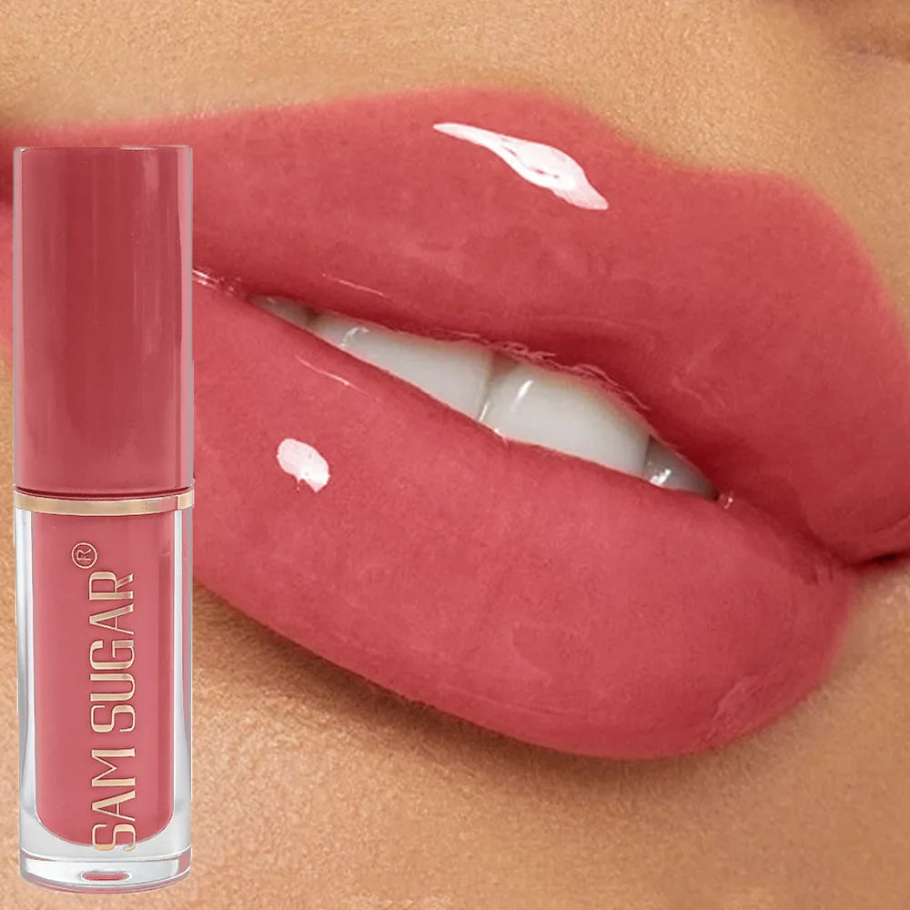 Long Lasting Plumping Lip Gloss Moisturizing Waterproof Non Stick Cup Water Gloss Liquid Lipstick Mini Lip Gloss Makeup...