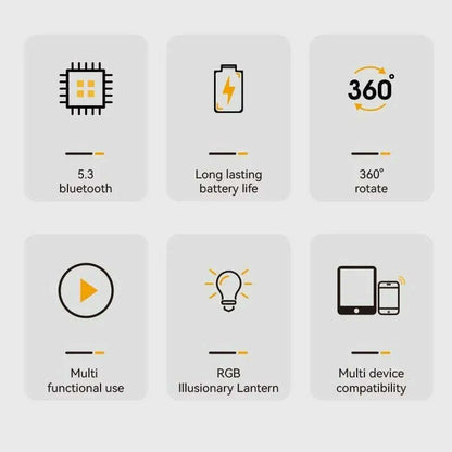 New Cell Phone Holder Stand With LDE Light Bluetooth Speaker Adjustable Tablet Bracket Support Portable Wireless Loudspeaker