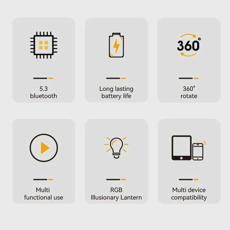 New Cell Phone Holder Stand With LDE Light Bluetooth Speaker Adjustable Tablet Bracket Support Portable Wireless Loudspeaker