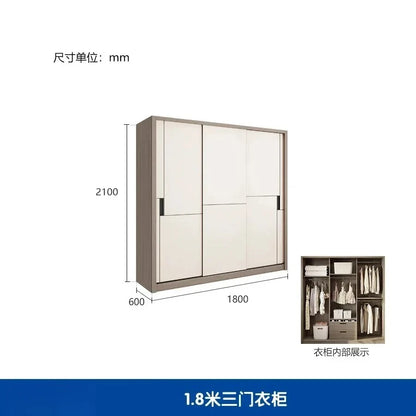 Luxury Modular Wardrobes Sliding Door Orgnizer Modern Bedroom Wardrobe Display Wooden Stylish Armario Ropero Bedroom Furniture - Kimlud