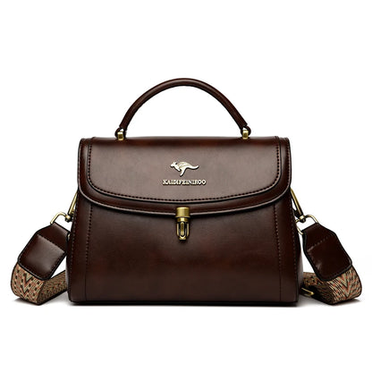 High Quality Leather Shoulder Crossbody Bags for Women 2024 Ladies Luxury Designer Fashion Handbags Female Messenger Sac...