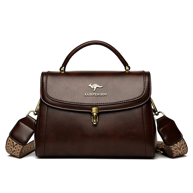 High Quality Leather Shoulder Crossbody Bags for Women 2024 Ladies Luxury Designer Fashion Handbags Female Messenger Sac...