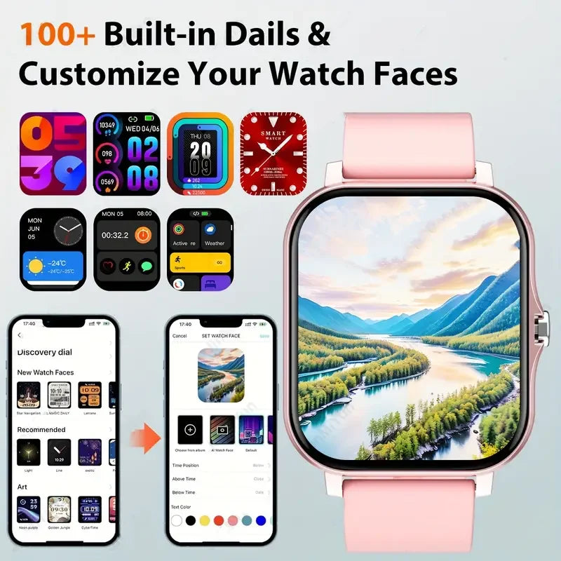 KESHUYOU 2025 New Smart Watch Bluetooth Talking Blood Oxygen/Blood Pressure Monitor Smart Watch for Women Men Holiday...