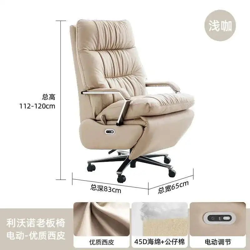 White Nordic Recliner Chair Ergonomic Bedroom Floor Modern Office Chair Working Conference Chaise De Bureau Office...