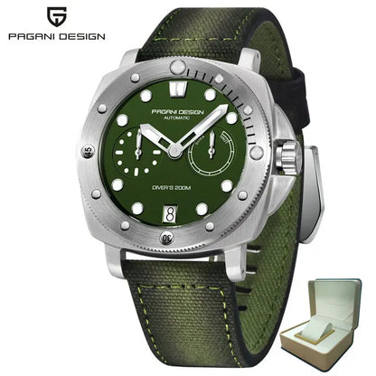 2023 PAGANI DESIGN New Men Mechanical Watch Luxury Sapphire Glass Automatic Watch 200M Waterproof Stainless Steel Watch for Men