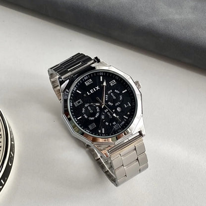 Men's Analog Quartz Watch with Date Stainless Steel Band Wristswatch for Man Casual Sports Watches Clock Male Relogio Masculino
