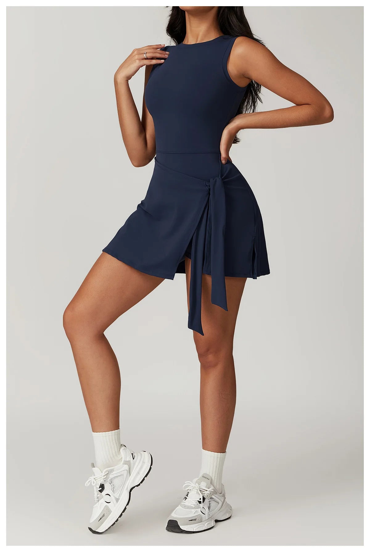 Romper Backless Set Gym Sports Fitness Bodysuit Siamese Sportswear Women Clothes Jumpsuit Skirt One-piece Playsuit Yoga Suit - Kimlud