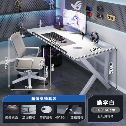 Modern Simple Wooden Computer Desks Bedroom Office Desks Home Student Reading Desk Desktop Internet Cafe E-sports Gaming Tables - Kimlud