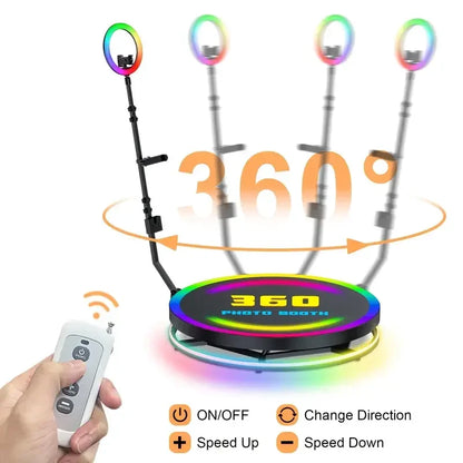 2025 360 Photo Booth Slow Motion Rotating Machine for Selfie best 360 Camera Photobooth Platform Custom Logo Wedding...