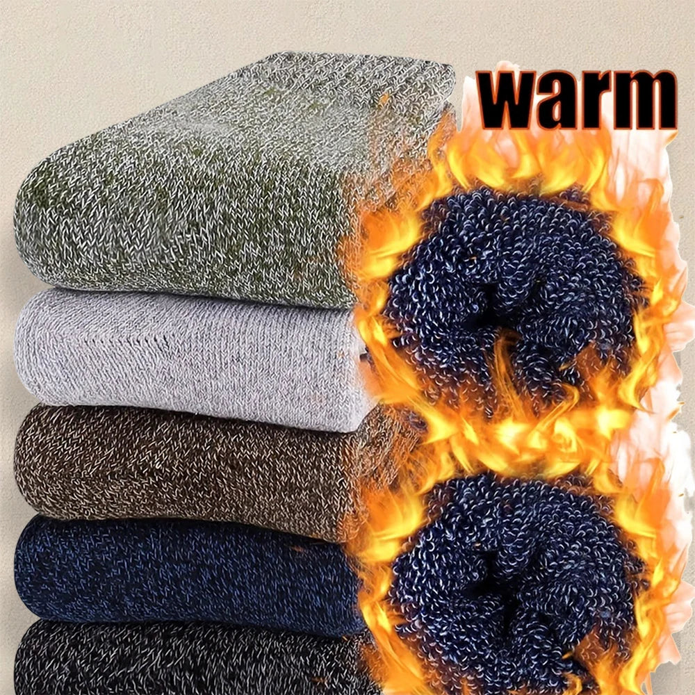 3/5/10 Pairs Men Solid Color Socks Fashionable Simple Versatile Winter Socks Are Soft Comfortable Lightweight Casual In...
