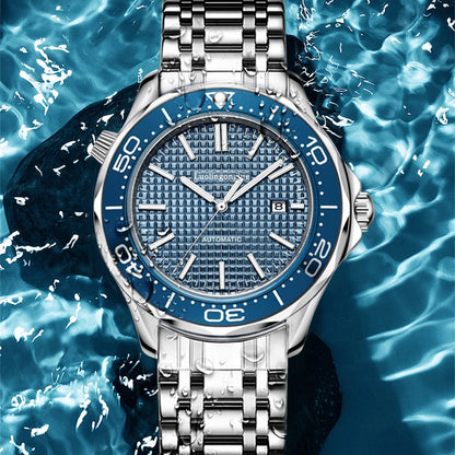 Men's Luxury Brand Business Sport Automatic Mechanical Watches 2025 Waterproof MM300 NH35 Steel Watch For Man WristWatches Clock