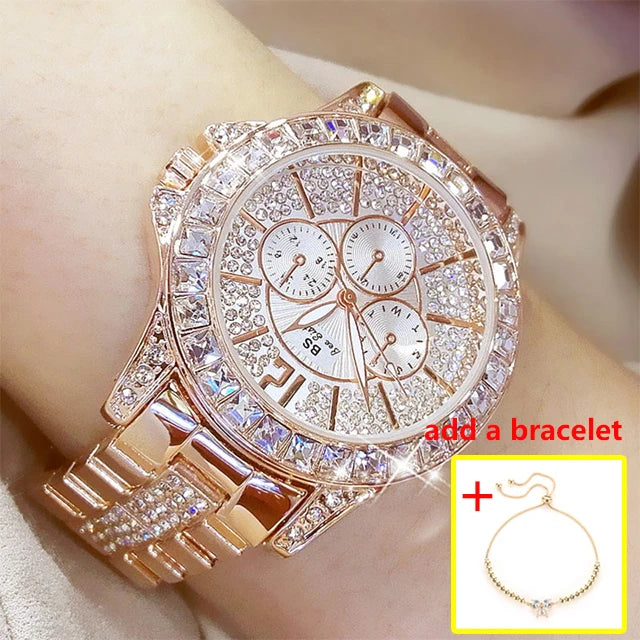 New Women Watch Quartz Diamond Luxury Watch Fashion Top Brand Wristwatch Fashion Watch Ladies Crystal Wristwatches |...