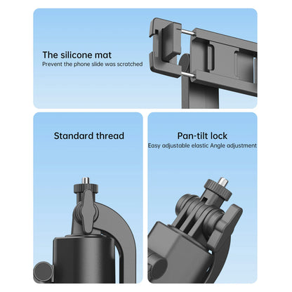 【New】Phone Stabilizer Tripod with Remote Controller Face Body Auto Tracking 360 Degree Rotating Extendable Selfie Stick