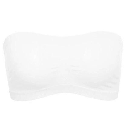 Women’s Strapless Seamless Tube Top Bra Anti-Slip Wireless Bandeau for Summer Outfit